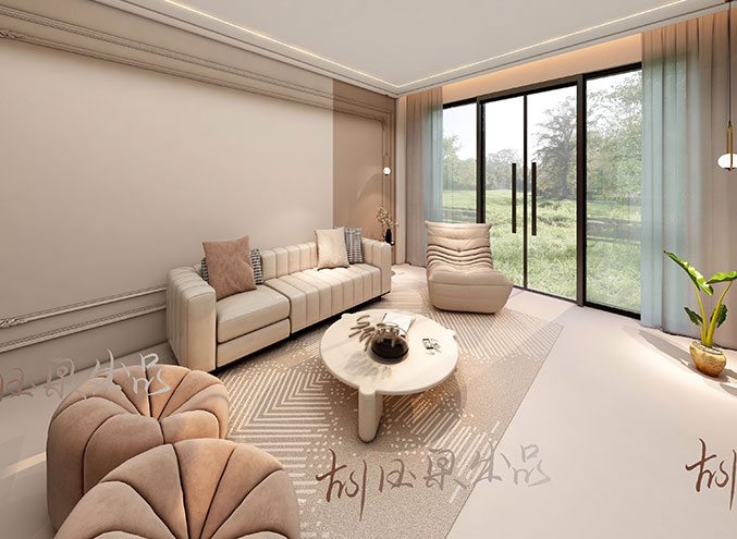 高潮AV在线网站中国院子280平别墅奶油简欧装修案例